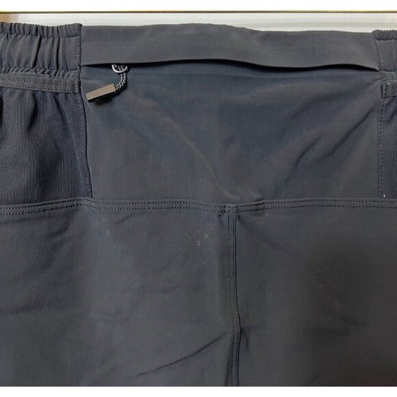 Lululemon Surge Short Linerless 7" Grid Lines Deep Coal Black Size Large - Picture 6 of 7